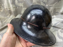 Load image into Gallery viewer, Original WW2 British Home Front Zuckerman Helmet - Complete with Liner
