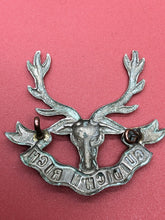 Load image into Gallery viewer, Original WW2 British Army Kings Crown Cap Badge - Seaforth Highlanders
