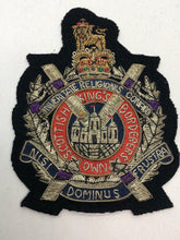 Load image into Gallery viewer, British Army Bullion Embroidered Blazer Badge - Kings Scottish Own Borderers
