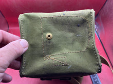 Load image into Gallery viewer, Original WW2 British Army Assault Gas Mask Carrying Bag - Dated 1943
