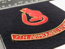 Lade das Bild in den Galerie-Viewer, British Army Bullion Embroidered Blazer Badge - 7th Armoured Division
