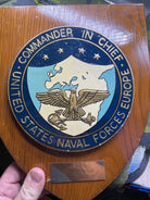 Original Wall Plaque - United States Naval Forces Commander in Chief - The Militaria Shop