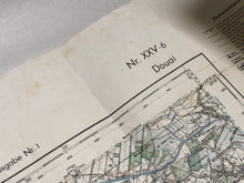 Load image into Gallery viewer, Original WW2 German Army Map of Douai, France
