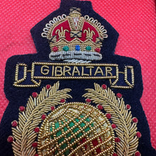 Load image into Gallery viewer, British Army Bullion Embroidered Blazer Badge - Royal Marines - Kings Crown
