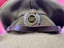 Load image into Gallery viewer, Original British Army Officers&#39; Royal Engineers Service Dress Cap - EIIR
