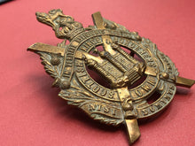 Load image into Gallery viewer, Original WW1 British Army Cap Badge - King&#39;s Own Scottish Borderers -Kings Crown
