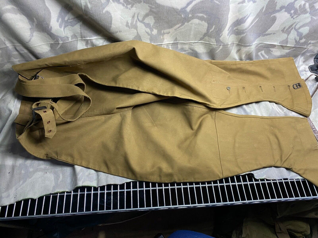 Original WW2 British Army Despatch Rider's Waterproof Trousers Superb Condition