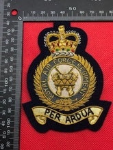 Load image into Gallery viewer, British RAF Royal Air Force Regiment Bullion Embroidered Blazer Badge
