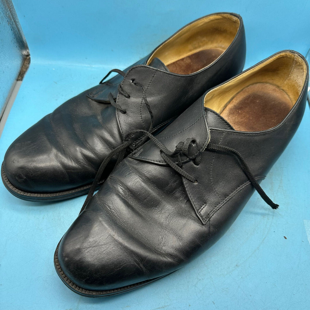 Austrian Army Black Leather Officers Dress Shoes - Size EU 47 - UK 12 - US 12.5 - The Militaria Shop
