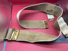 Load image into Gallery viewer, Original WW1 British Army 1908 Pattern Waist Belt - Whitewashed for Police - 42&quot;
