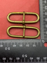 Load image into Gallery viewer, Original WW2 British Army Home Guard Brass Belt Loops &amp; Pins From Leather Belt
