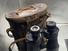 Load image into Gallery viewer, Original British Army Pair of 1942 Prismatic Binoculars in Case - WD Marked
