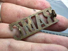 Load image into Gallery viewer, Original WW2 British Army RAMC Royal Army Medical Corps Brass Shoulder Title
