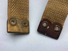 Load image into Gallery viewer, Original WW2 British Army Tan Webbing Shoulder Strap 37 Pattern
