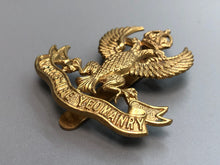 Load image into Gallery viewer, Original British Army WW2 Lanarkshire Regiment Cap Badge
