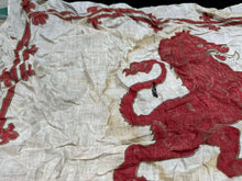 Charger l&#39;image dans la galerie, Original WW2 Scottish Royal Banner of Scotland Rampant Lion Flag - Vehicle Flag
