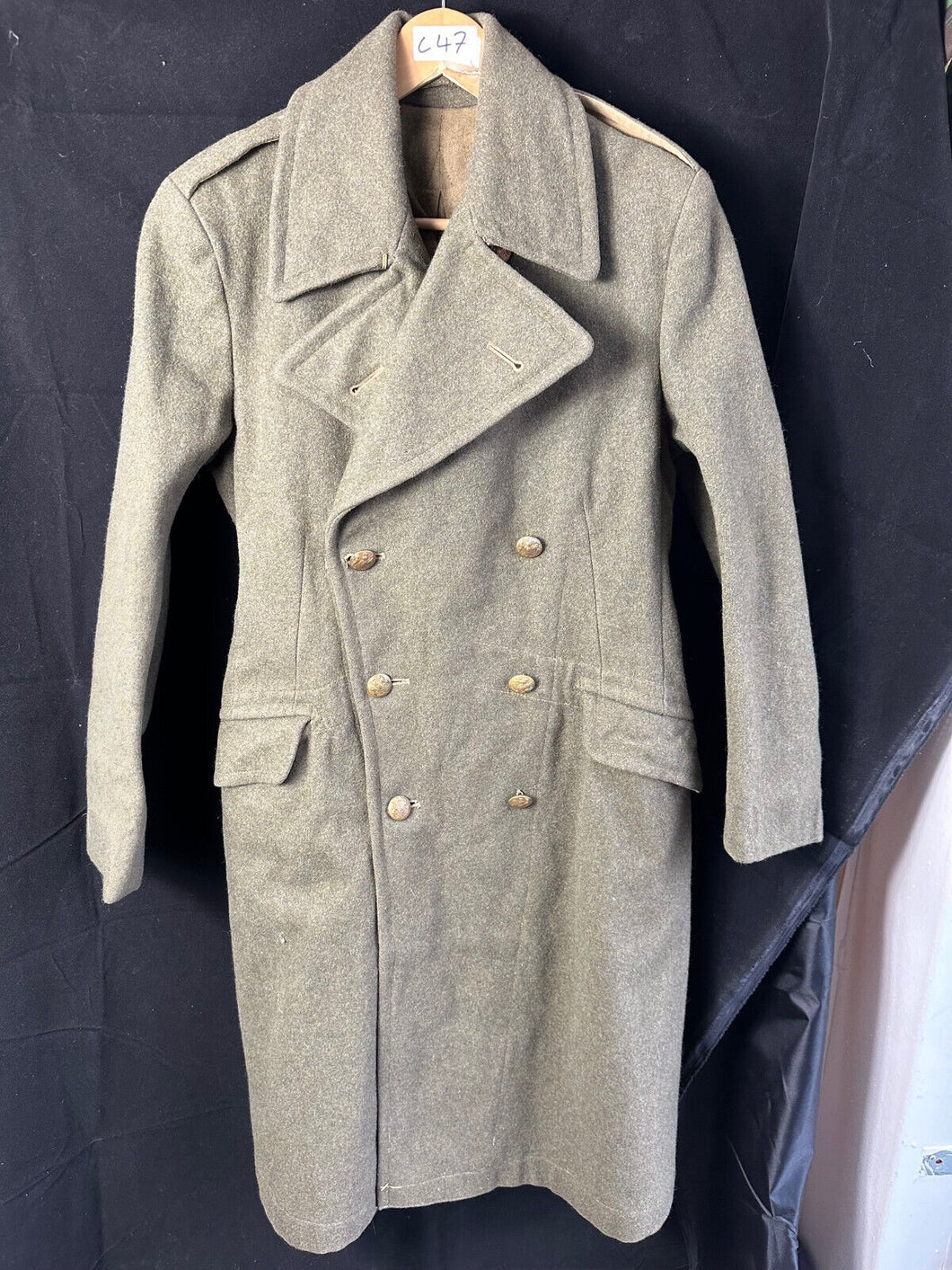 Original WW2 British Army Soldiers Greatcoat - 38