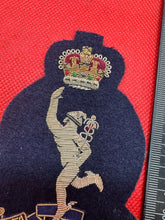 Load image into Gallery viewer, British Army Bullion Embroidered Blazer Badge - Royal Signals - Queen&#39;s Crown
