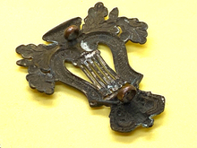 Load image into Gallery viewer, Original British Army - Victorian Crown Musicians Badge
