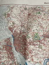 Load image into Gallery viewer, Original WW2 German Army Map of UK - Manchester / Liverpool / North West England
