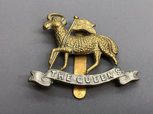 Charger l&#39;image dans la galerie, Original WW2 British Army Queen&#39;s Royal Regiment West Surrey Regiment Cap Badge
