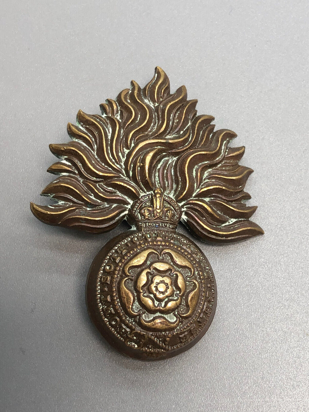 Original British Army WW2 Royal Fusiliers (City of London Regiment) Cap Badge