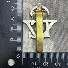 Load image into Gallery viewer, Original WW2 British Army Cap Badge - 5th Royal Inniskilling Dragoon Guards
