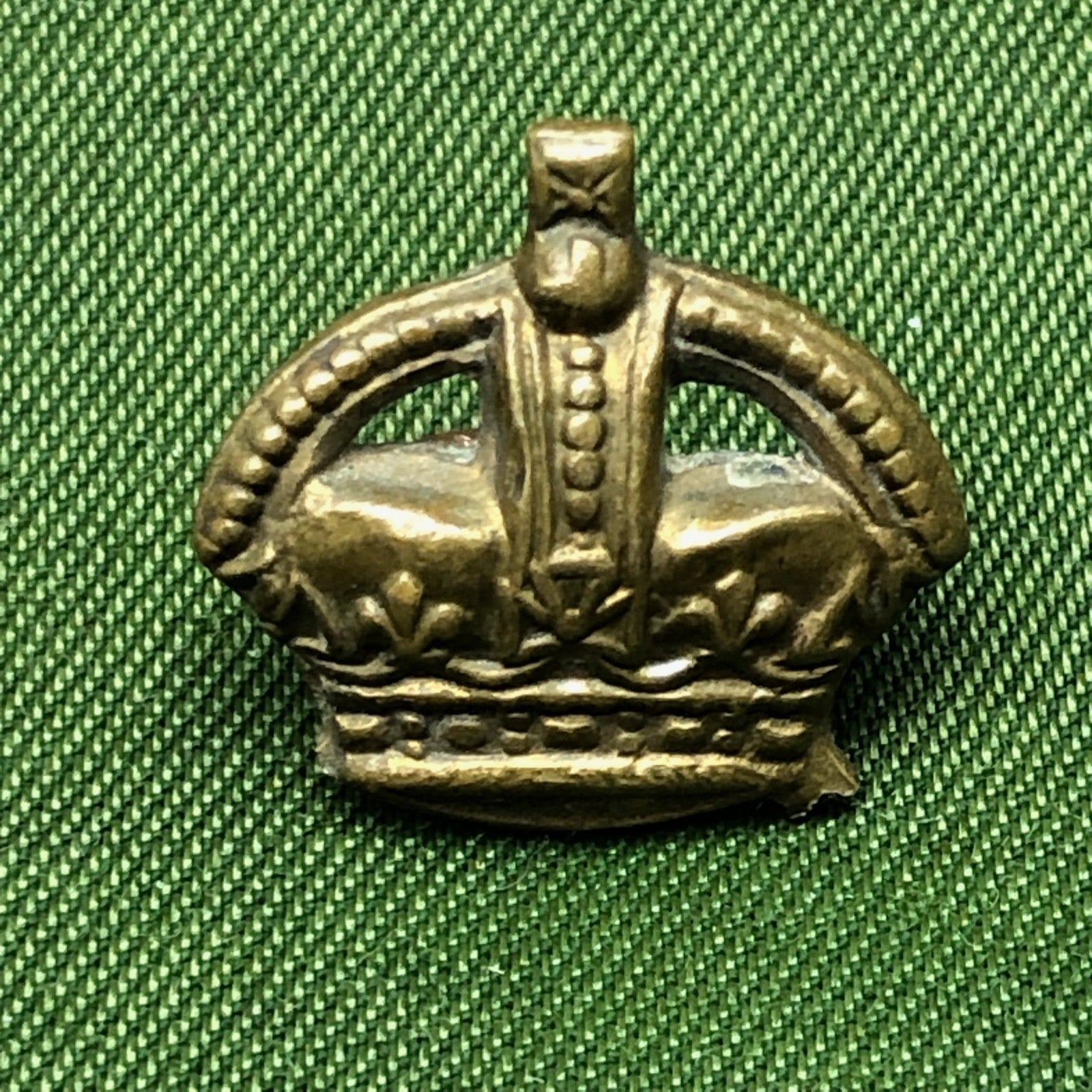 Original WW1/WW2 British Army Rank Crown - The Militaria Shop