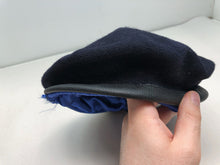 Load image into Gallery viewer, Genuine British Army Military Soldiers Beret Hat - Navy Blue - Size 56cm
