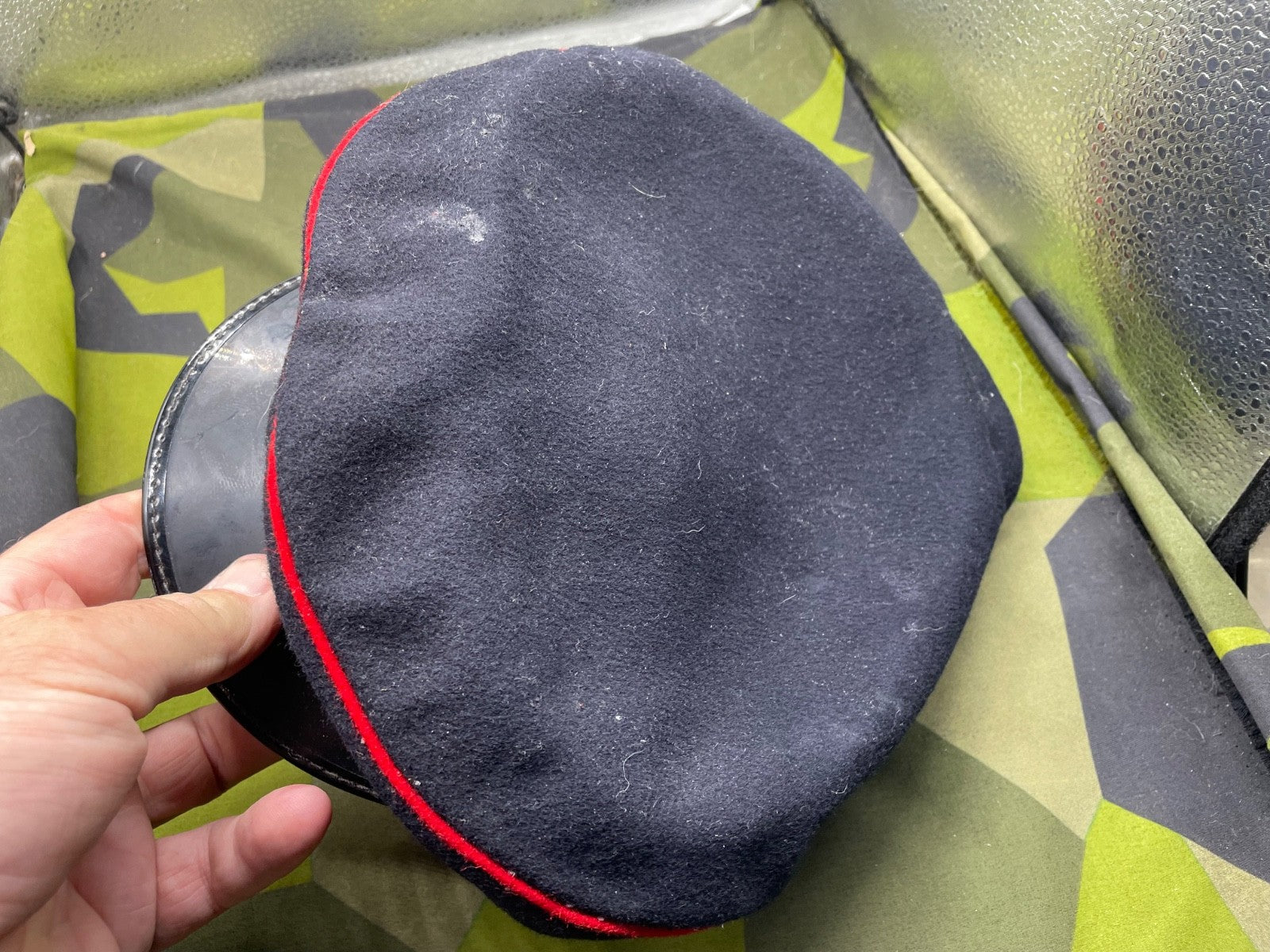 Original British Army Worcestershire Regimental Peaked Cap - 55cm - The Militaria Shop