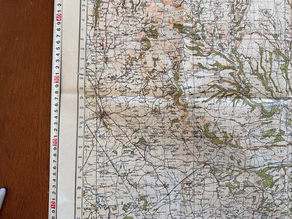 Original WW2 British Army GSGS OS Map of England & Wales - Pickering & Thirsk - The Militaria Shop