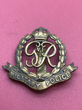 Load image into Gallery viewer, Original WW2 British Army Royal Military Police George VI Cap Badge
