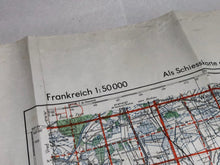 Load image into Gallery viewer, Original WW2 German Army Map of Reims, France
