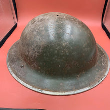 Load image into Gallery viewer, Original British Army WW2 Soldiers Military Combat Mk2 Brodie Helmet
