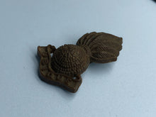 Load image into Gallery viewer, Original WW2 British Army Bakelite Economy Royal Artillery Cap Badge
