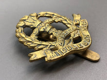 Load image into Gallery viewer, Original WW2 British Army Middlesex Regiment Cap Badge
