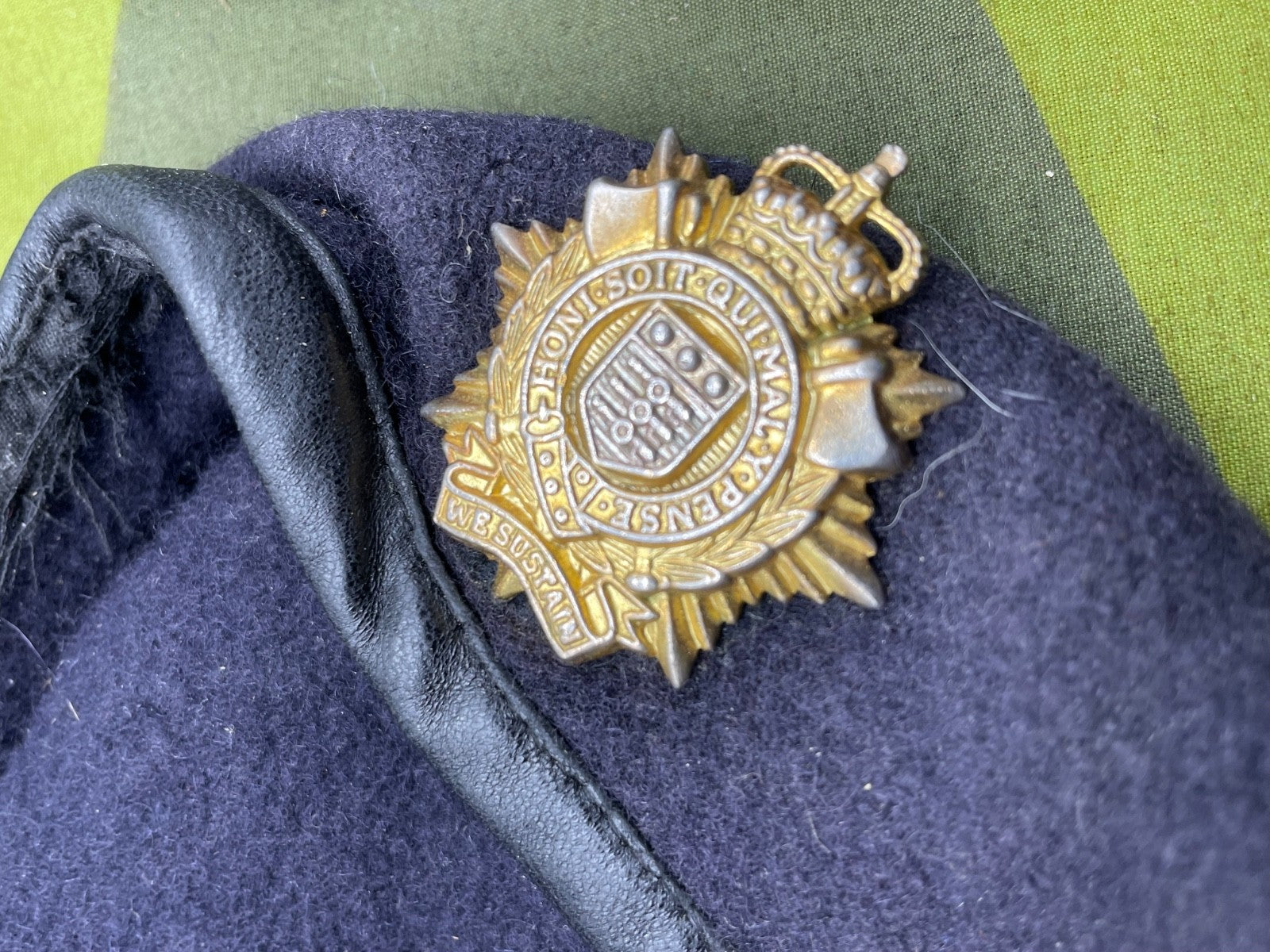 Original British Army Logistics Corps Beret with Badge - 62cm - The Militaria Shop