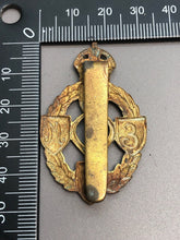 Load image into Gallery viewer, Original British Army WW2 Cap Badge - REME Royal Electrical Mechanical Engineers
