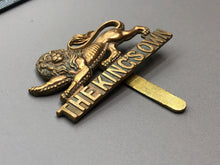 Load image into Gallery viewer, Original WW1 British Army Cap Badge - King&#39;s Own Royal Regiment (Lancaster)
