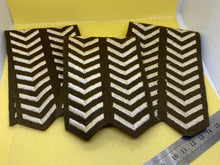 Load image into Gallery viewer, Original British Army WW2 Overseas / Wound Stripes on Manufacturer&#39;s Strips
