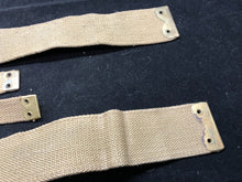 Load image into Gallery viewer, Original WW2 British Army 37 Pattern Khaki L-Straps Webbing - Wartime Dated
