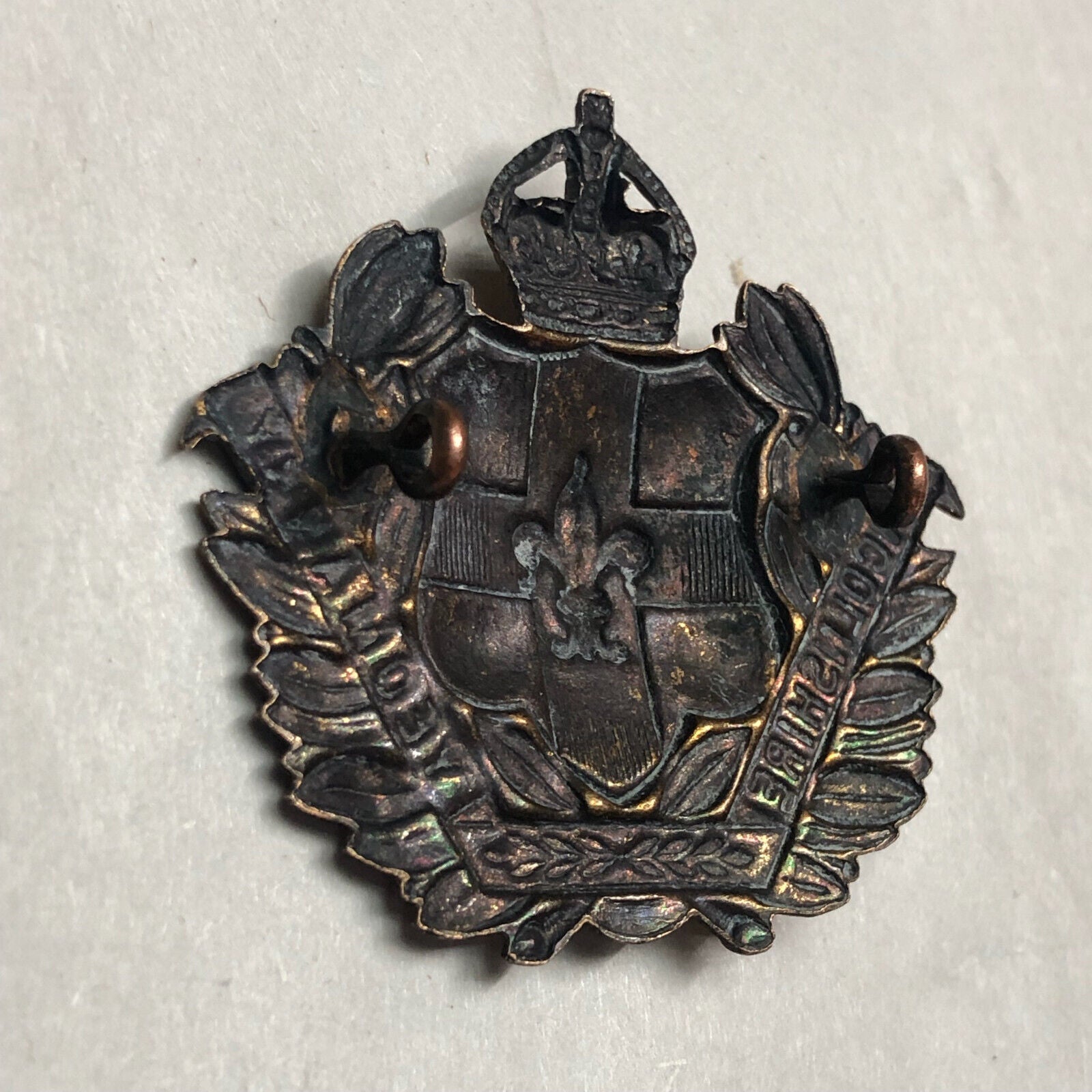 Original WW1 British Army Lincolnshire Yeomanry Cap Badge - The Militaria Shop