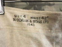 Load image into Gallery viewer, Original WW2 British Army Officers Long Johns / Shorts 1943 Dated 42&quot; Waist
