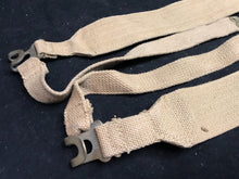 Load image into Gallery viewer, Original WW2 British Army 37 Pattern Khaki L-Straps Webbing - Wartime Dated
