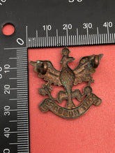 Load image into Gallery viewer, Original WW2 British Army 26th Hussars Cap Badge
