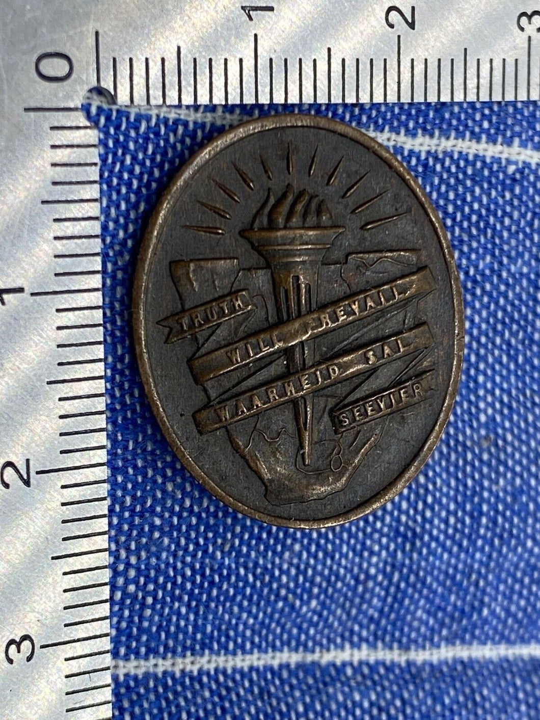 Original 1940s South Africa Anti-Apartheid WW2 Veterans - Torch Commando Badge