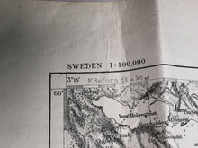 Charger l&#39;image dans la galerie, Original WW2 British Army / RAF Map - Sweden
