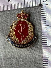 Load image into Gallery viewer, Original British Royal Army Medical Corps - Gilt and Enamel Pin Back Brooch
