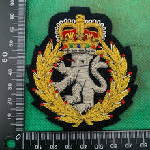 Load image into Gallery viewer, British Army Bullion Embroidered Blazer Badge - Womens Royal Army Corps WRAC
