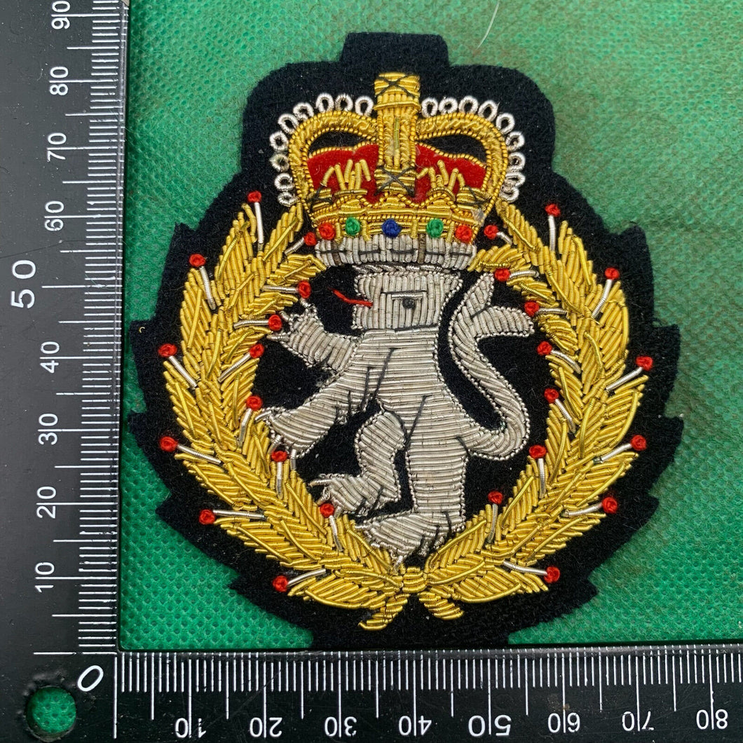 British Army Bullion Embroidered Blazer Badge - Womens Royal Army Corps WRAC